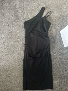 Grace Karin One-Shoulder Black Cocktail Dress